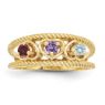 Picture of 14K Gold 1 to 4 Round Stones Mother's Ring