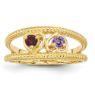 Picture of 14K Gold 1 to 4 Round Stones Mother's Ring