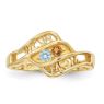 Picture of 14K Gold 2 to 5 Round Stone Mother's Ring