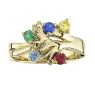 Picture of Gold 1 to 5 Round Stone Mother's Ring