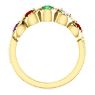 Picture of Gold 1 to 5 Round Stones Mother's Ring