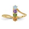 Picture of 14K Gold 1 to 4 Round Stones Mother's Ring