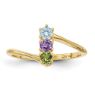 Picture of 14K Gold 1 to 4 Round Stones Mother's Ring