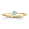 Picture of 14K Gold 1 to 4 Round Stones Mother's Ring