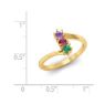 Picture of 14K Gold 1 to 4 Round Stones Mother's Ring