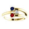 Picture of Gold 1 to 4 Stones/Names Engravable Mother Ring