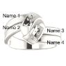 Picture of Silver 1 to 5 Stones/Names Engravable Mother Ring