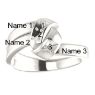 Picture of Silver 1 to 5 Stones/Names Engravable Mother Ring