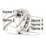 Picture of Gold 1 to 5 Stones/Names Engravable Mother Ring