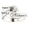 Picture of Gold 1 to 5 Stones/Names Engravable Mother Ring