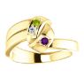 Picture of Gold 1 to 5 Stones/Names Engravable Mother Ring