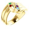 Picture of Gold 1 to 5 Stones/Names Engravable Mother Ring