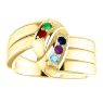 Picture of Gold 1 to 5 Stones/Names Engravable Mother Ring