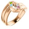 Picture of Gold 1 to 5 Stones/Names Engravable Mother Ring