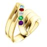 Picture of Gold 1 to 5 Stones/Names Engravable Mother Ring