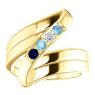 Picture of Gold 1 to 5 Stones/Names Engravable Mother Ring