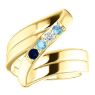 Picture of Gold 1 to 5 Stones/Names Engravable Mother Ring