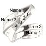 Picture of Silver 1 to 5 Stones/Names Engravable Mother Ring