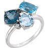 Picture of 14K White Swiss, London, & Sky Blue Topaz