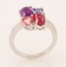 Picture of 14K White Gold Multi Color Ring