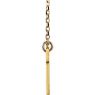 Picture of Silver or 14K Gold Engravable Cross 16-18" Necklace