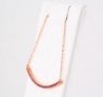Picture of 14K Rose Gold Pink Sapphire Bar Necklace