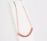 Picture of 14K Rose Gold Pink Sapphire Bar Necklace