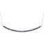 Picture of 14K White Gold Blue Sapphire Bar Necklace