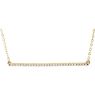 Picture of 14K Gold Diamond Straight Bar Necklace