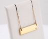 Picture of 14K Gold Engravable Bar 18" Necklace