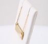 Picture of 14K Gold Engravable Bar 18" Necklace