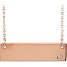 Picture of 14K Gold Engravable Bar 18" Necklace