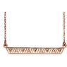 Picture of Silver or Gold Triangle Bar Necklace