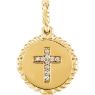 Picture of Diamond Cross Rope Pendant