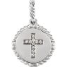 Picture of Diamond Cross Rope Pendant