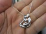 Picture of Silver 2 Parents and 1 Child Family Necklace