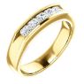 Picture of 14K Gold Men's Asscher-Cut CZ Ring