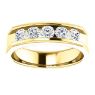 Picture of 14K Gold Men's Round CZ Ring