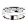 Picture of 14K Gold Men's Round CZ Ring