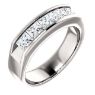 Picture of 14K Gold Men's Princess-Cut CZ Ring