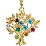 Picture of Gold 1 to 9 Stones Mother's Tree Pendant