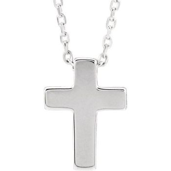 Picture of 14K Gold Petite Cross Pendant