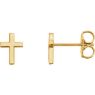 Picture of 14K Gold Cross Earrings