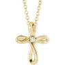 Picture of 14K Gold .02 CTW Diamond Cross Pendant