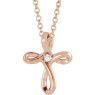 Picture of 14K Gold .02 CTW Diamond Cross Pendant