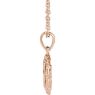 Picture of 14K Gold Heart with Cross Youth Pendant