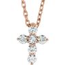 Picture of 14K Gold 1/4 CTW Diamond Cross Pendant