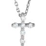 Picture of 14K Gold 1/10 CTW Diamond Cross Pendant