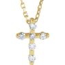 Picture of 14K Gold 1/10 CTW Diamond Cross Pendant