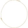 Picture of 14K Gold Infinity-Inspired Off-Center Sideways Cross Necklace